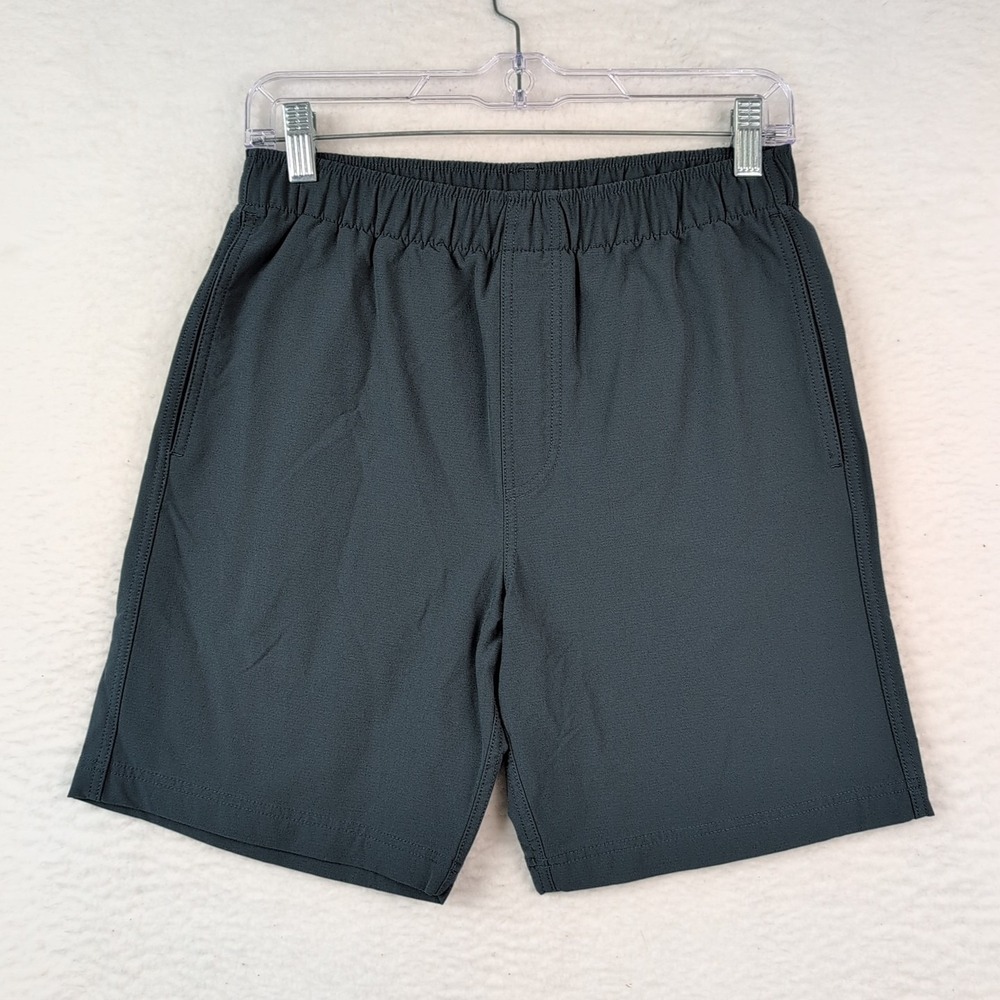 Olivers Apparel All Over Shorts Men's Small 7.5" Dark Green Nylon Performance